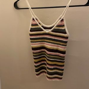 Striped Knit tank top